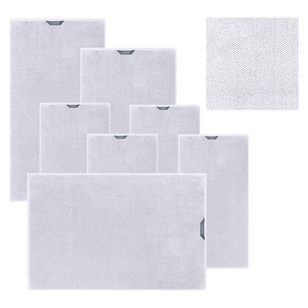 Boston Set white 7-teilig mit Badvorleger