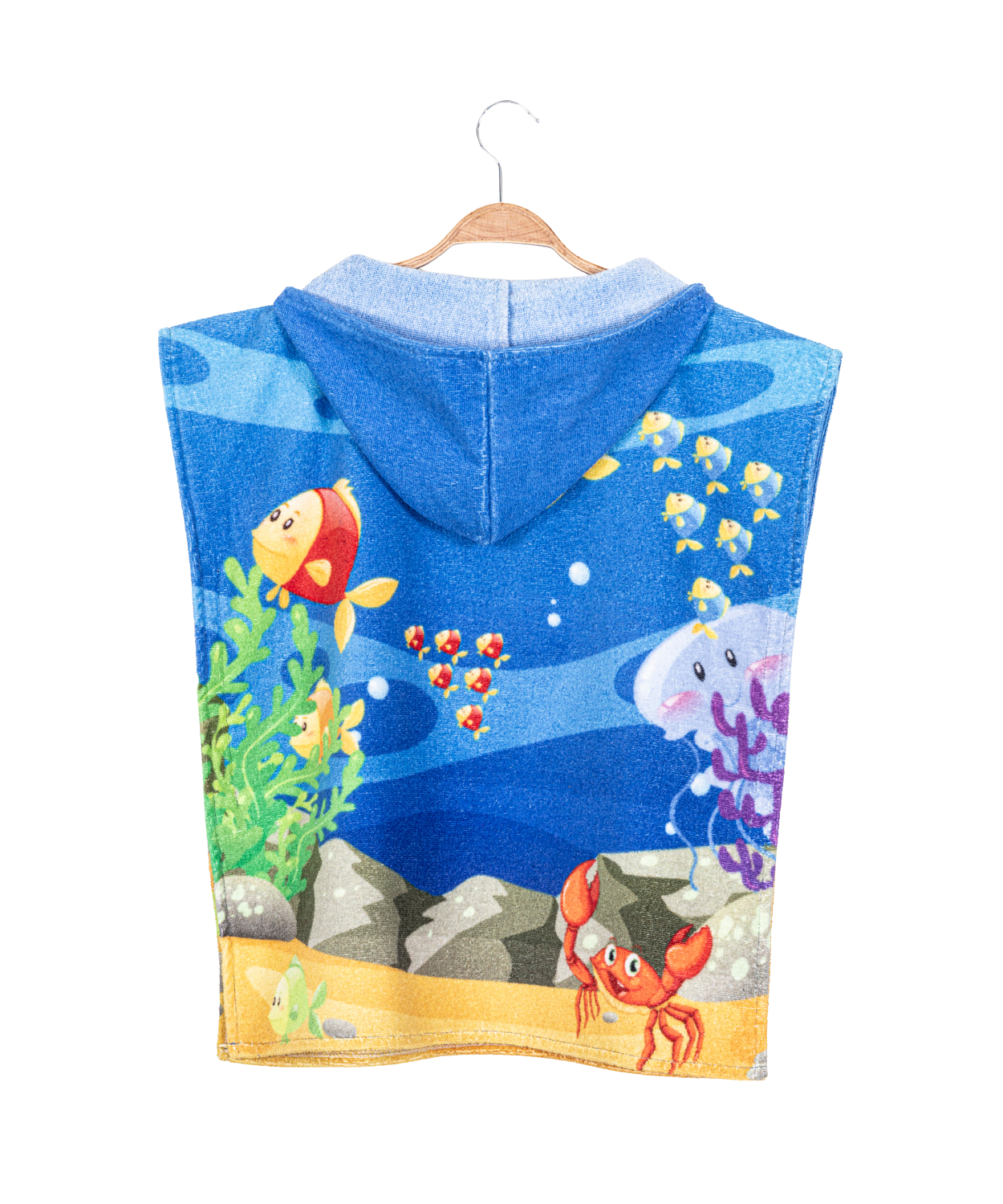 Mermaid Poncho royal / Größe  one size