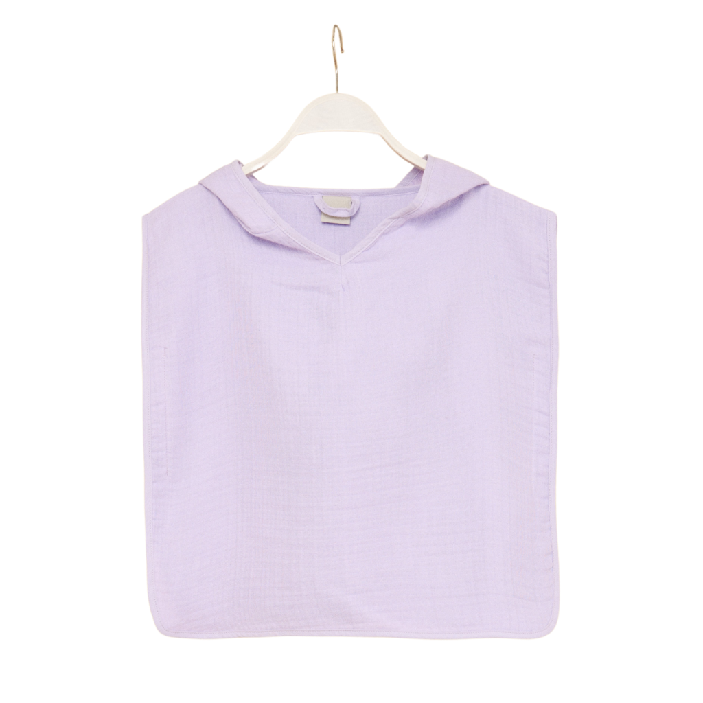 Muslin Poncho lavender / Größe  one size