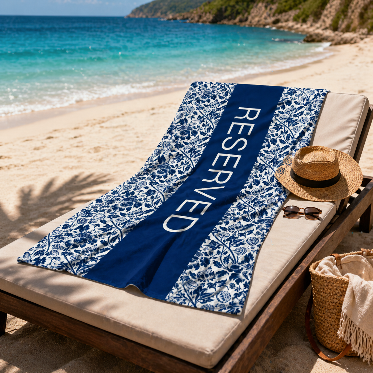 Reserved Strandtuch