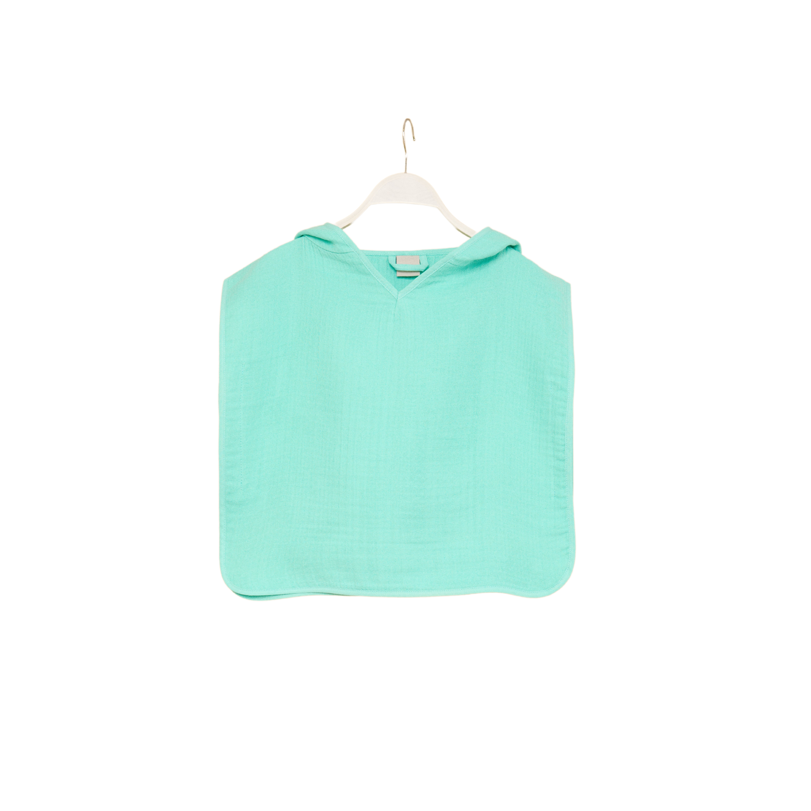 Muslin Poncho pool green / Größe  one size
