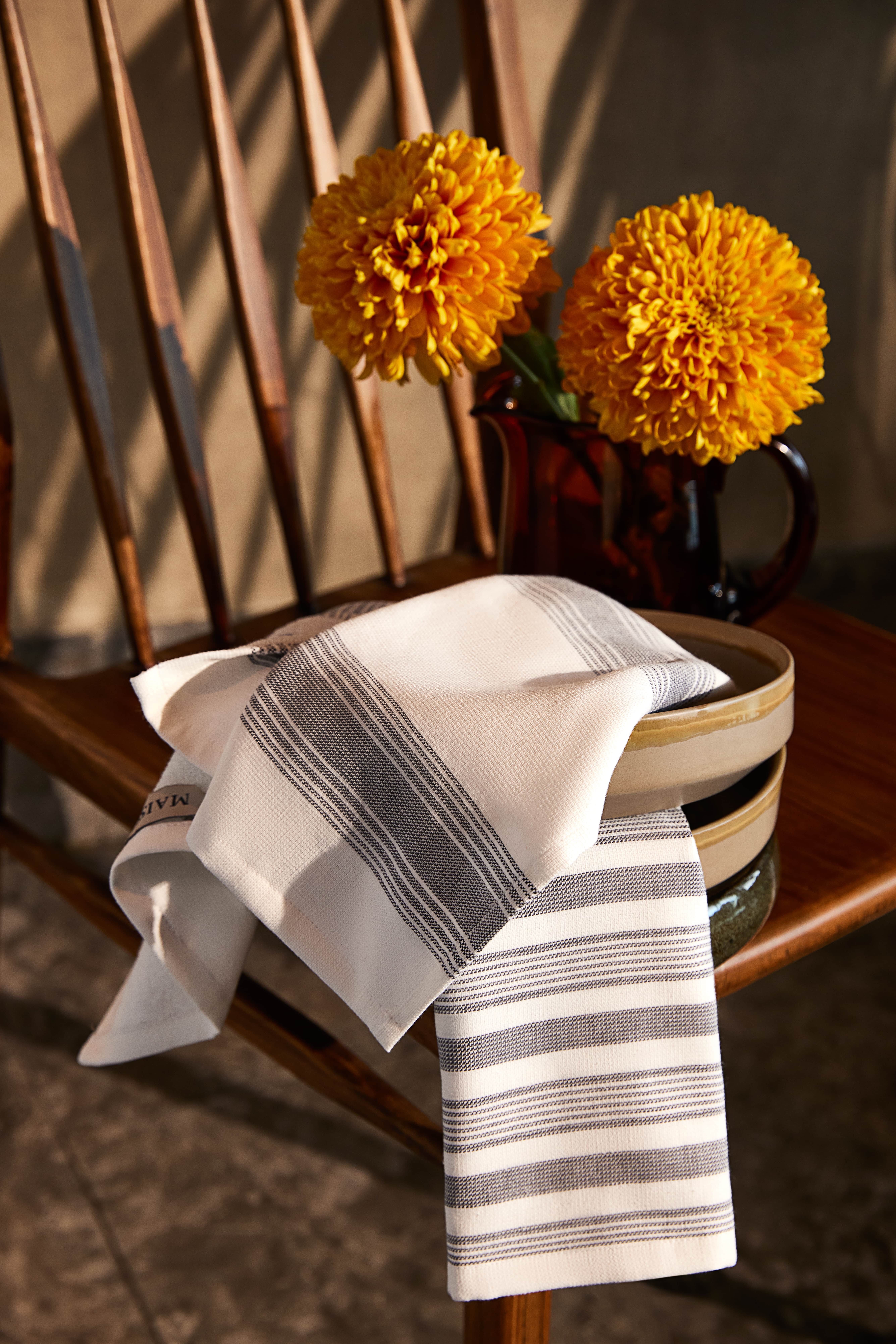ADIA 2er Set Küchentuch stone / Größe  40/60