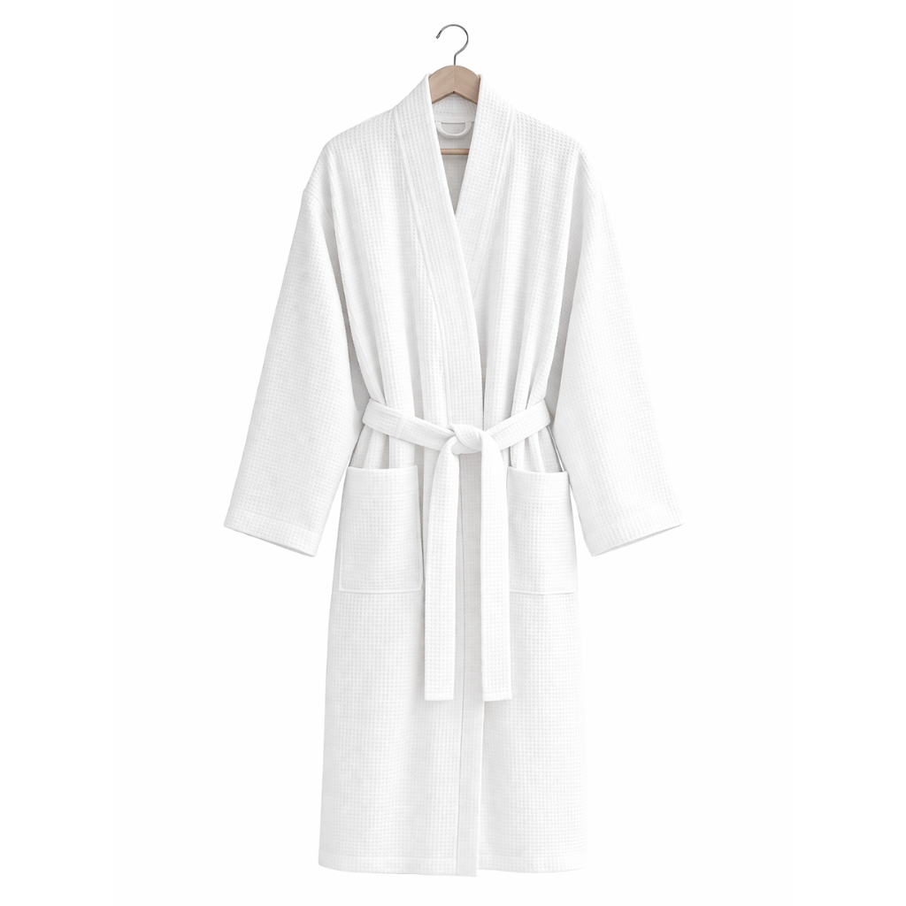 LIVA Bademantel white / Größe  L/XL