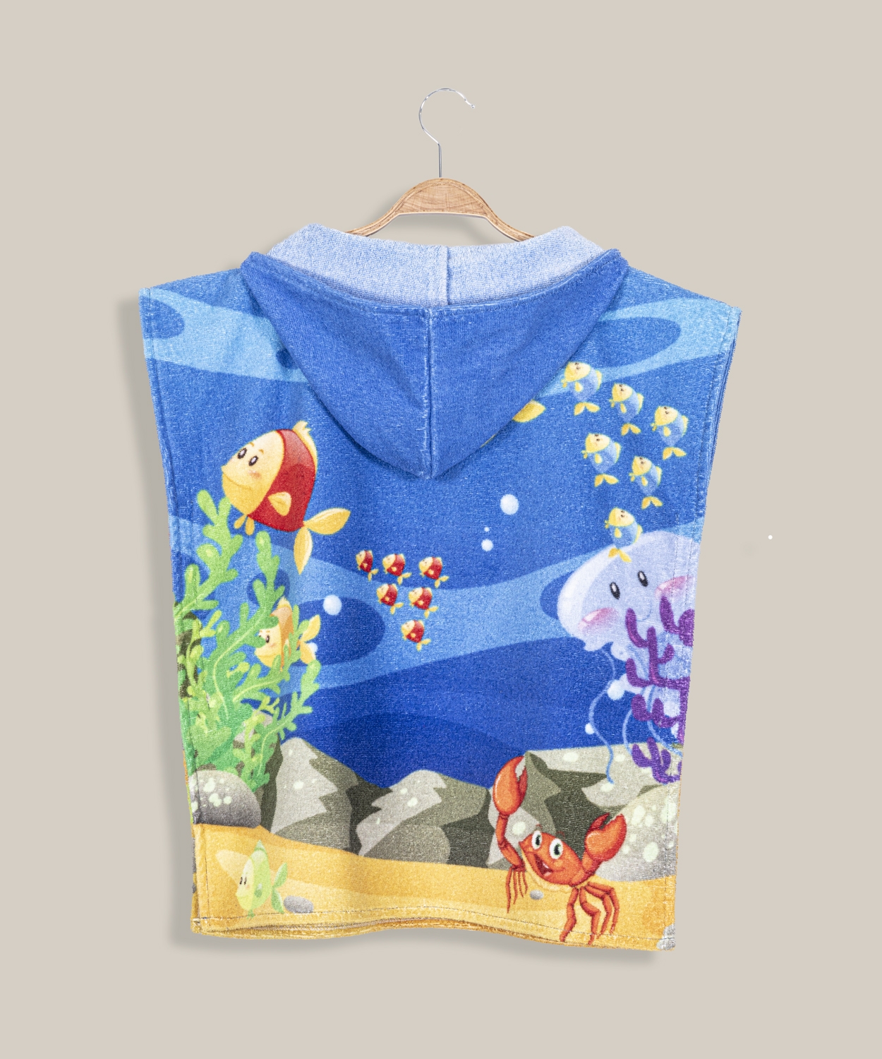 Mermaid Poncho royal / Größe  one size